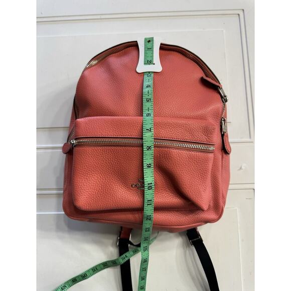 Coach F30550 Medium Charlie Backpack In Pink Coral NWT $350 main image 6